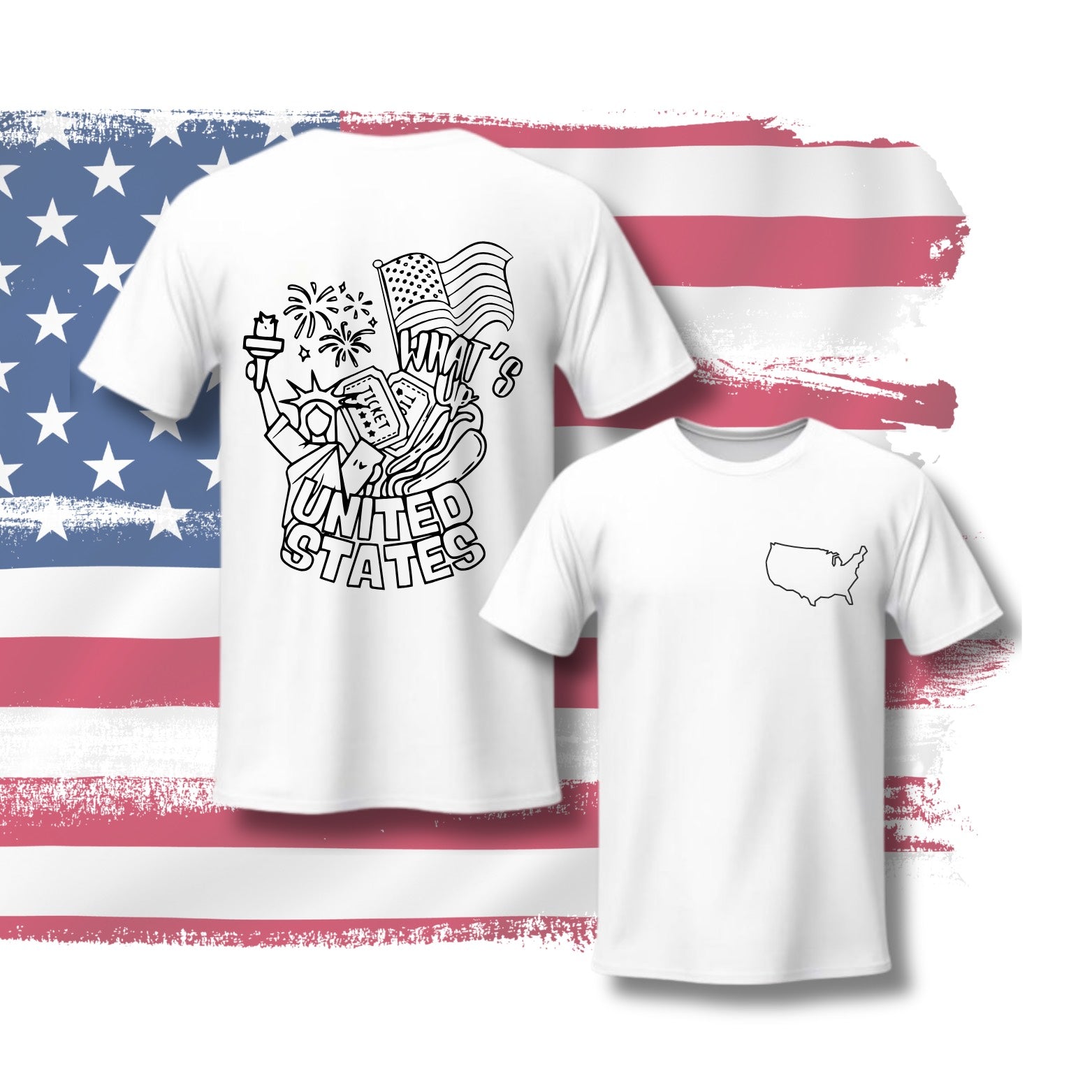 USA Paintable Tee