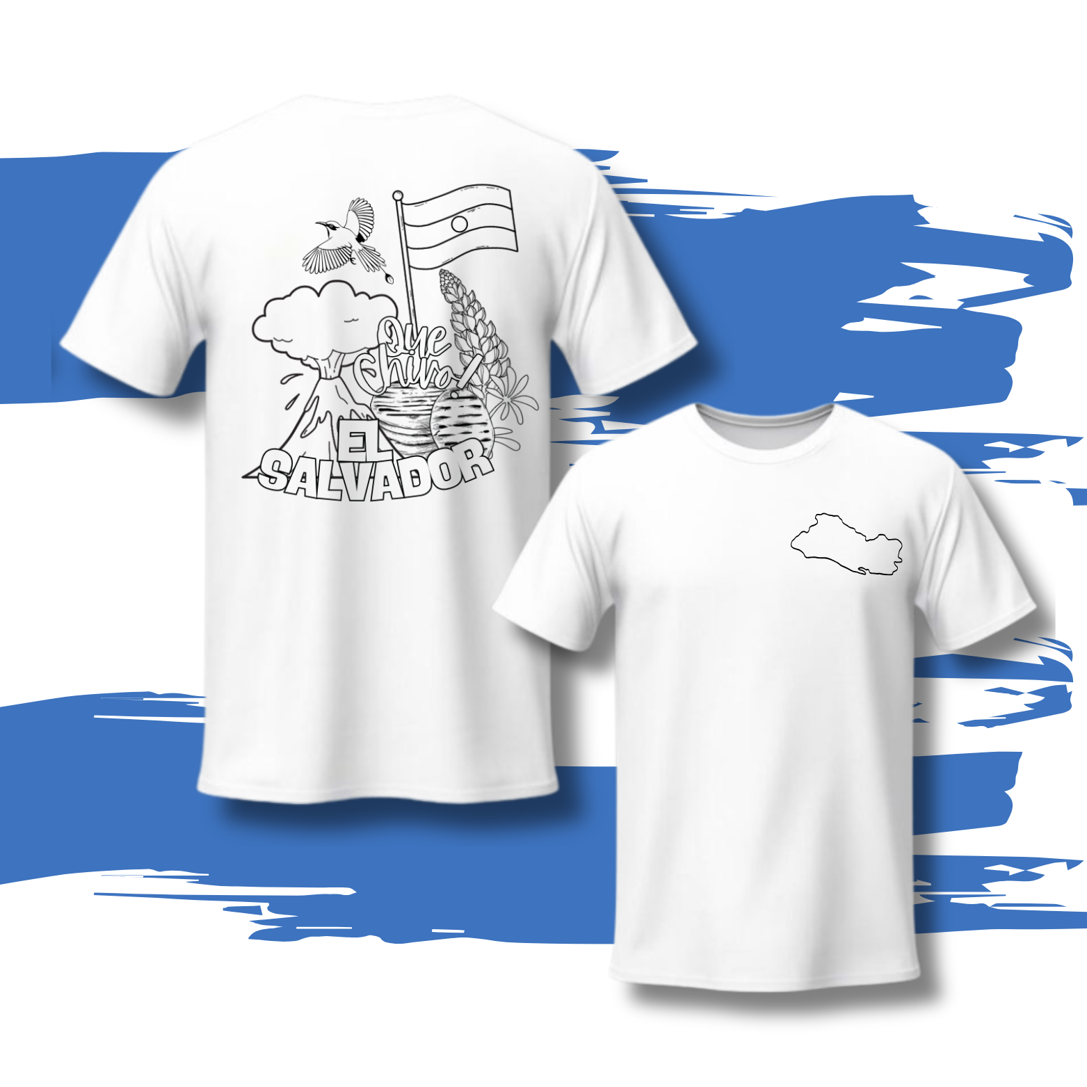 El Salvador Paintable Tee