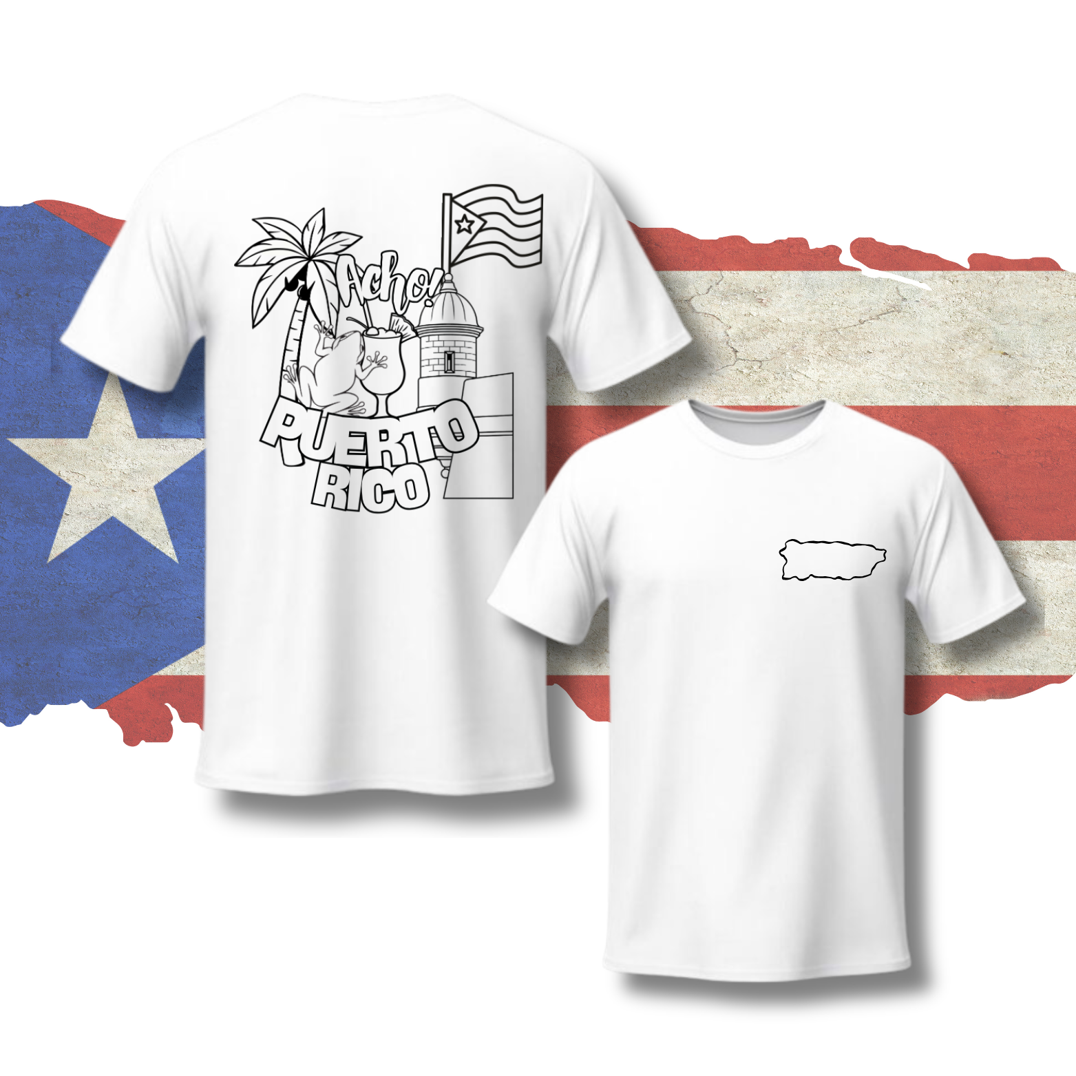 Puerto Rico Paintable Tee