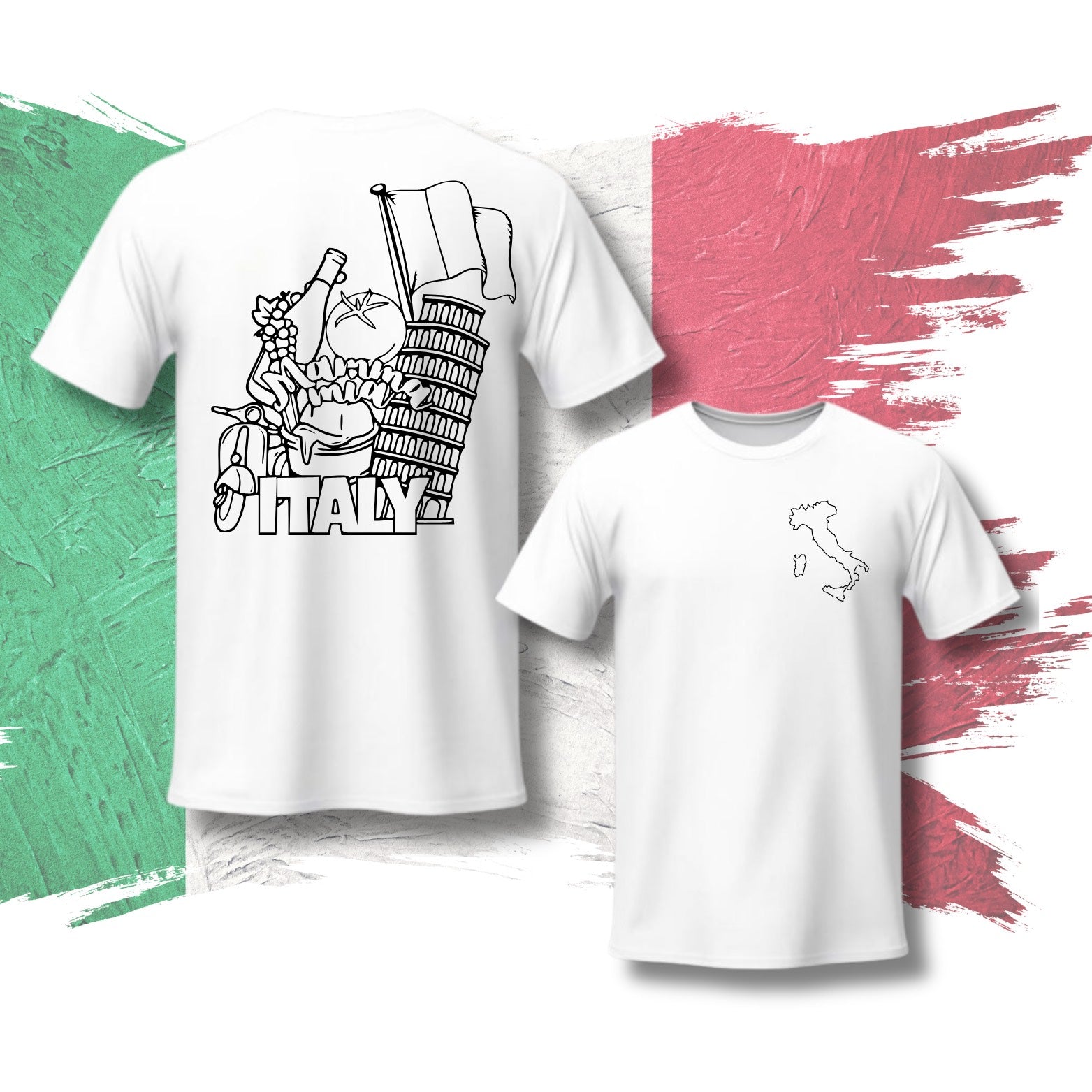 Italy Paintable Tee