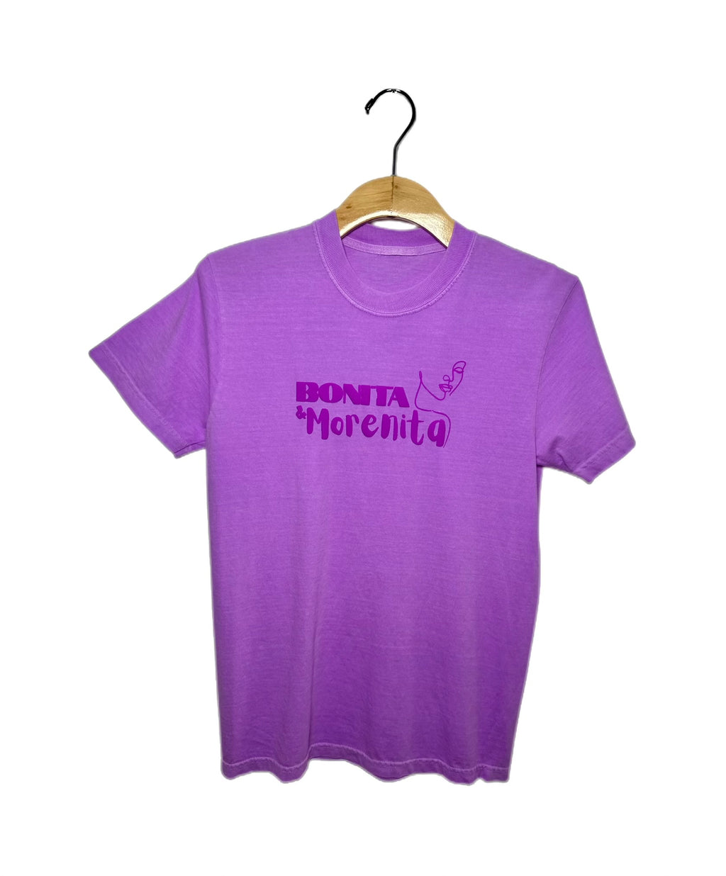 Circle neck puffy bonita & morenita tee