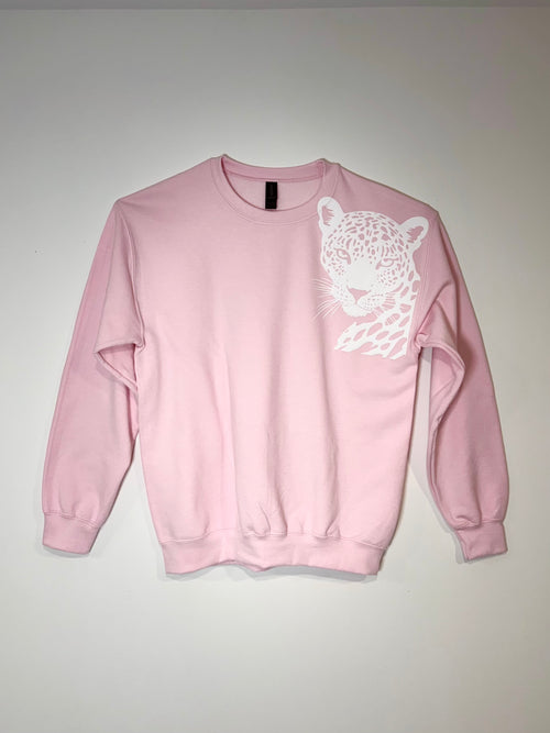 CHEETAH PINK SWEATSHIRT